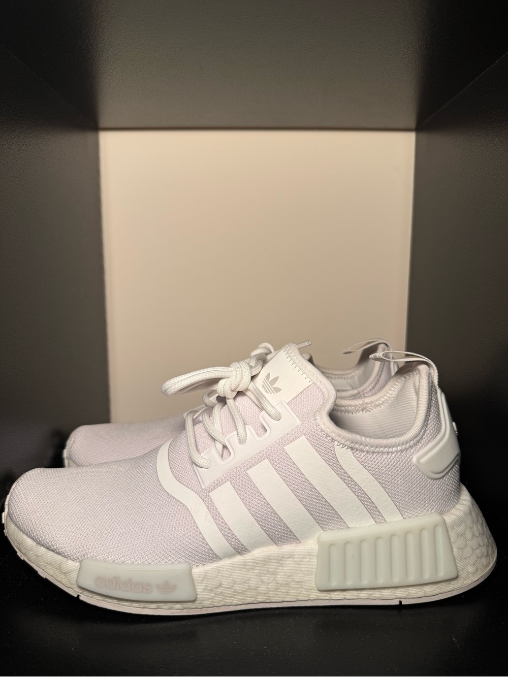 Adidas White NMD R1 Sneakers